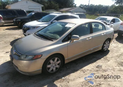 2008 Honda Civic Lx z USA, uszkodzony, nr VIN 1HGFA16588L092017